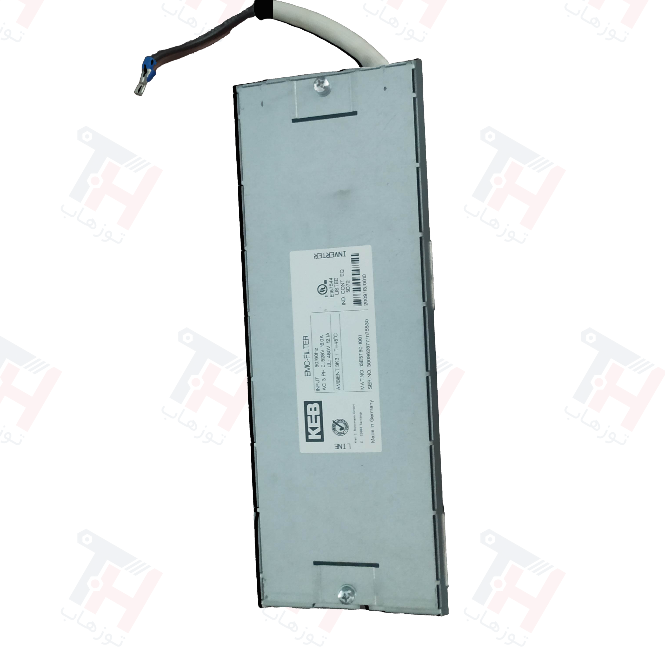 em-01 فیلتر نویزگیر سه فاز KEB مدل 13E5T60-1001// (جریان 28A) - تصویر 1